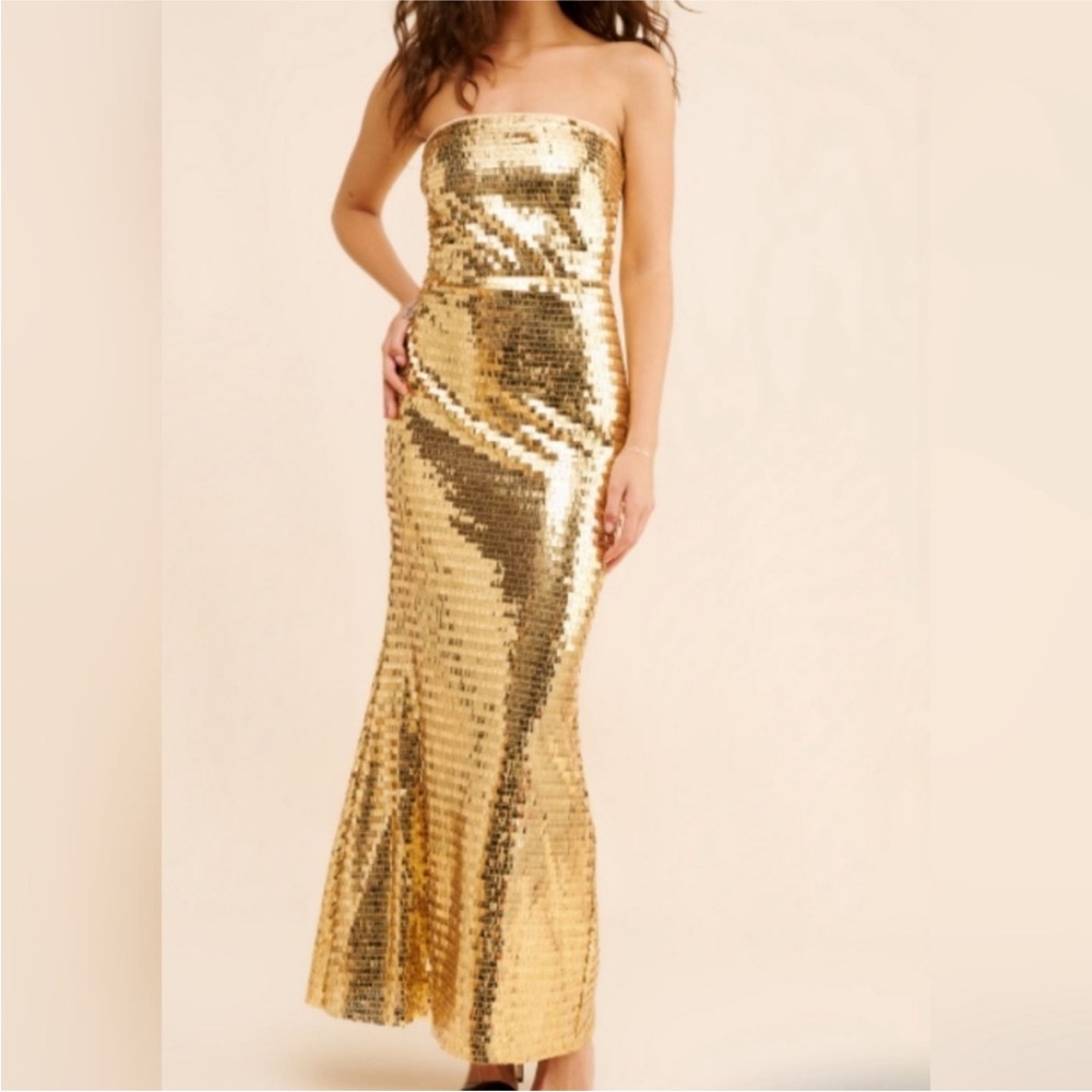 Simon Miller Strapless Sequin Dress